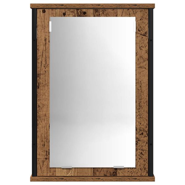 vidaXL Badkamermeubelset met plank met opslag 2 pcs Bruin Bewerkt hout