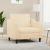 vidaXL Fauteuil 60 cm stof cr&egrave;mekleurig