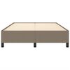 vidaXL Bedframe zonder matras stof taupe 140x200 cm