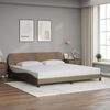 vidaXL Bedframe "Dover" kunstleer cappuccinokleurig 200x200 cm