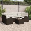 vidaXL Tuin Sofa Set Bruin 55 x 55 x 37 cm poly rattan