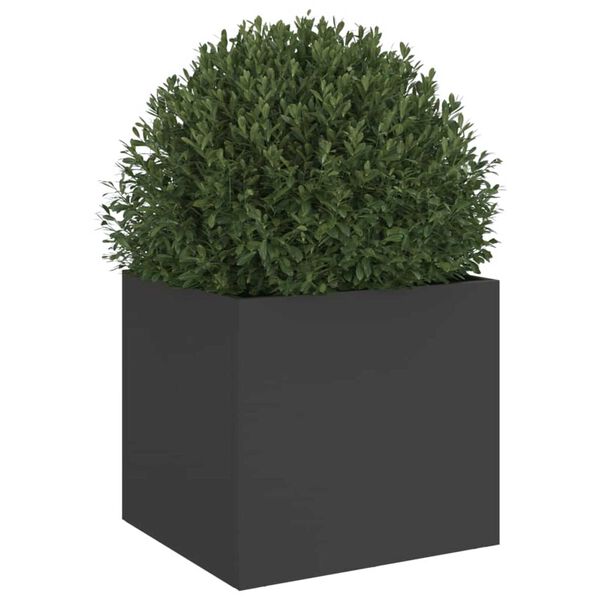 vidaXL Plantenbak 32x30x29 cm staal zwart