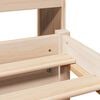 vidaXL Bed met boekenkast zonder matras massief grenenhout 75x190 cm