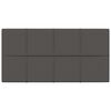 vidaXL Wandpanelen 12 st 2,16 m&sup2; 60x30 cm stof donkergrijs
