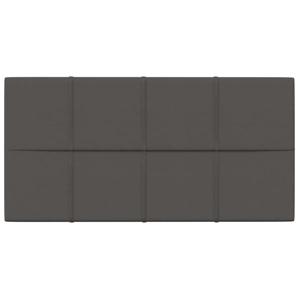 vidaXL Wandpanelen 12 st 2,16 m&sup2; 60x30 cm stof donkergrijs