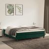 vidaXL Boxspring bed 160x200 cm fluweel donkergroen