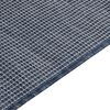 vidaXL Buitenkleed platgeweven 80x250 cm blauw