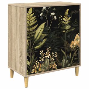 vidaXL Ladekast RHENEN Tropisch junglemotief 66 x 36,5 x 75 cm Sonoma