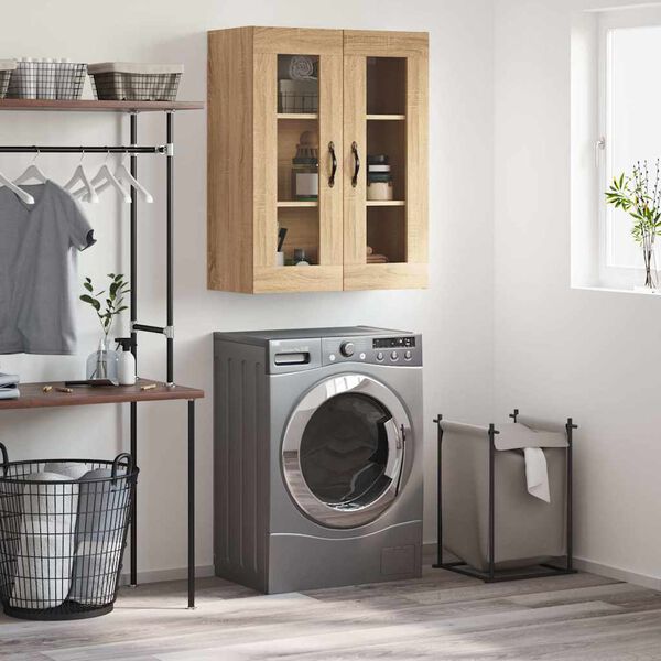 vidaXL Wandkast 69,5x34x90 cm bewerkt hout sonoma eikenkleurig