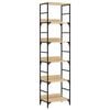 vidaXL Boekenkast Sonoma Eiken 50x33x188,5 cm Bewerkt Hout