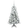 vidaXL Kunstmatige Inklapbare Kerstboom Wit 120 cm PE en PVC