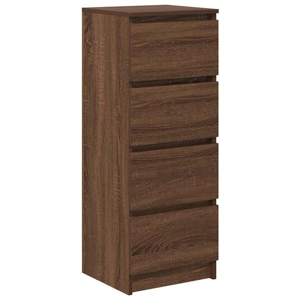 vidaXL Dressoir 37,5x35x99 cm spaanplaat bruin eikenkleurig