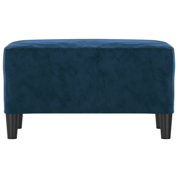 vidaXL Bankje 70x35x41 cm fluweel blauw