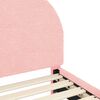 vidaXL Bedframe voor kinderen met hoofdbord Roze 90 x 190 cm