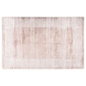 vidaXL Vloerkleed wasbaar 80x150 cm beige
