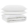 vidaXL All-season dekbed met kussen 3 st Wit Microvezel