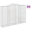 vidaXL Schanskorven 6 st gewelfd 300x50x200/220 cm ijzer