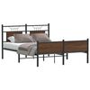 vidaXL Bedframe zonder matras bewerkt hout bruin eikenkleur 137x190 cm