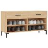 vidaXL Schoenenbank 102x35x55 cm bewerkt hout sonoma eikenkleurig