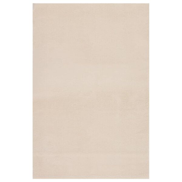 vidaXL Vloerkleed wasbaar korte pool anti-slip 200x290 cm beige