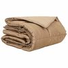 vidaXL Zomer Dekbed Goud 140 x 200 cm Satijn en Microfiber