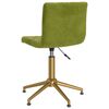 vidaXL Eetkamerstoelen draaibaar 4 st fluweel lichtgroen
