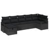 vidaXL Bankstel 5 st poly rattan