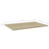 vidaXL Wandschappen 8 st 60x40x1,5 cm spaanplaat sonoma eikenkleurig