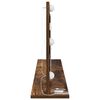 vidaXL Schmink Spiegel Rechthoekig Gerookt eiken 100 x 45 x 18 cm