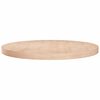 vidaXL Tafelblad rond &Oslash;80x4 cm onbehandeld massief eikenhout