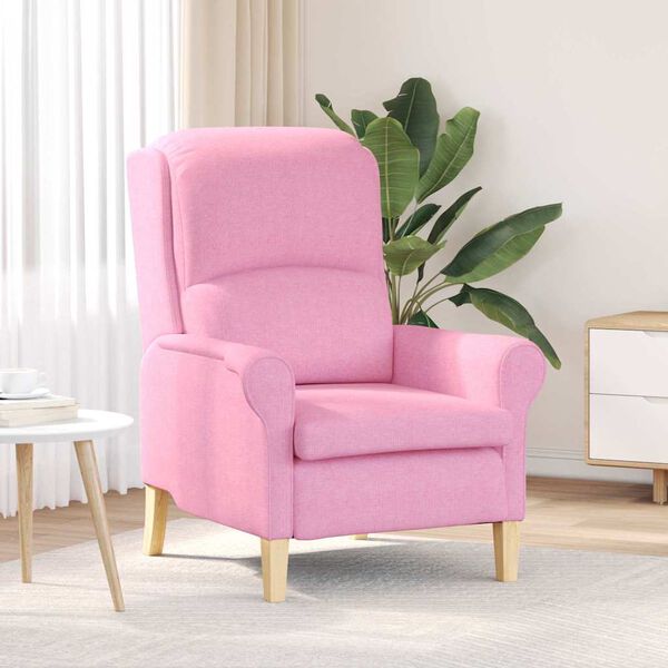 vidaXL Fauteuil Roze 76 x 94 x 102 cm Stof