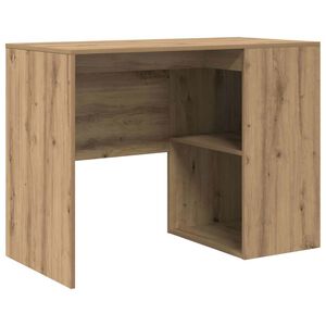 vidaXL Bureau Artisan Eiken Bewerkt hout 102 x 50 x 75 cm