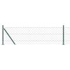 vidaXL gaashek met betonnen voetstuk 25 x 0,6 m PVC-Coated Staal Groen