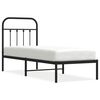 vidaXL Bedframe met hoofdbord metaal wit 180x200 cm