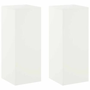 vidaXL Plantenstandaard 2 pcs Wit 40 x 40 x 100 cm Staal