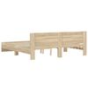 vidaXL Bedframe met hoofdeinde sonoma eikenkleur 180x200 cm