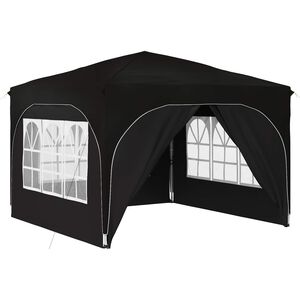 vidaXL Pop-up partytent 290 x 290 x 245 cm Zwart