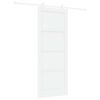 vidaXL Schuifdeur 83 x 211 cm Bewerkt hout Wit