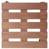 vidaXL Plantentrolleys 4 st 30x30x7,5 cm HKC bruin