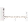 vidaXL Bed met boekenkast zonder matras grenenhout wit 75x190 cm