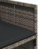 vidaXL 13-delige Tuinset met kussens poly rattan grijs