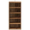vidaXL Schoenenkasten 2 st 32x35x70 cm bewerkt hout oud houtkleurig
