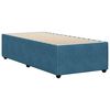 vidaXL Bedframe fluweel blauw 100x200 cm