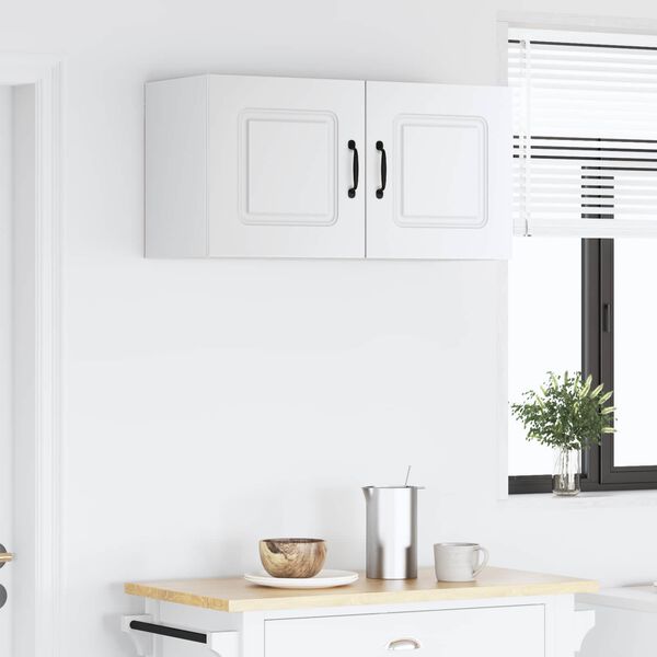 vidaXL Keukenkast met opslag Kalmar Wit 80 x 31 x 40 cm Bewerkt hout