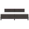 vidaXL Boxspringbed met matras Donkerbruin 200 x 200 cm Stof