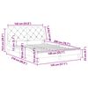 vidaXL Bedframe zonder matras 140x200 cm fluweel donkergroen