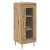 vidaXL Dressoir artisanaal eikenkleurig 34 x 34.5 x 90 cm Bewerkt hout