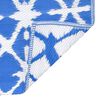 vidaXL Buitenkleed ARAKIL 160x230 cm PP blauw en wit