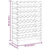 vidaXL Wijnrek 65x29x90 cm massief grenenhout bruin