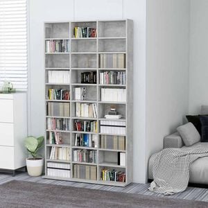 vidaXL Cd-kast 102x16x177,5 cm bewerkt hout betongrijs